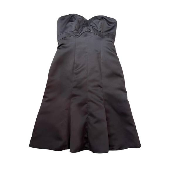 NEW BADGLEY MISCHKA women's strapless heart dress in black - Picture 1 of 3